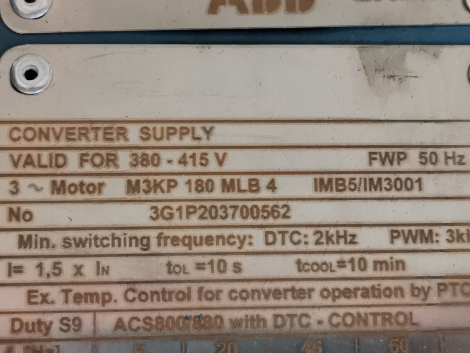 ABB M3KP 180 MLB 4 / 3G1P203700562 22kW