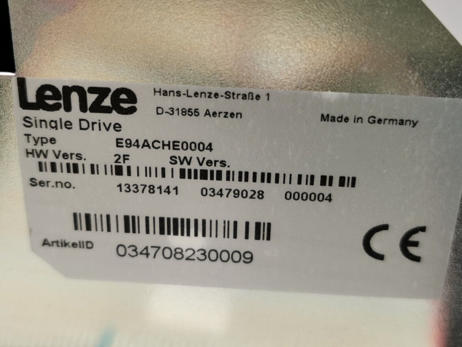 Lenze E94ASHE2454A22NNNN (1591733)