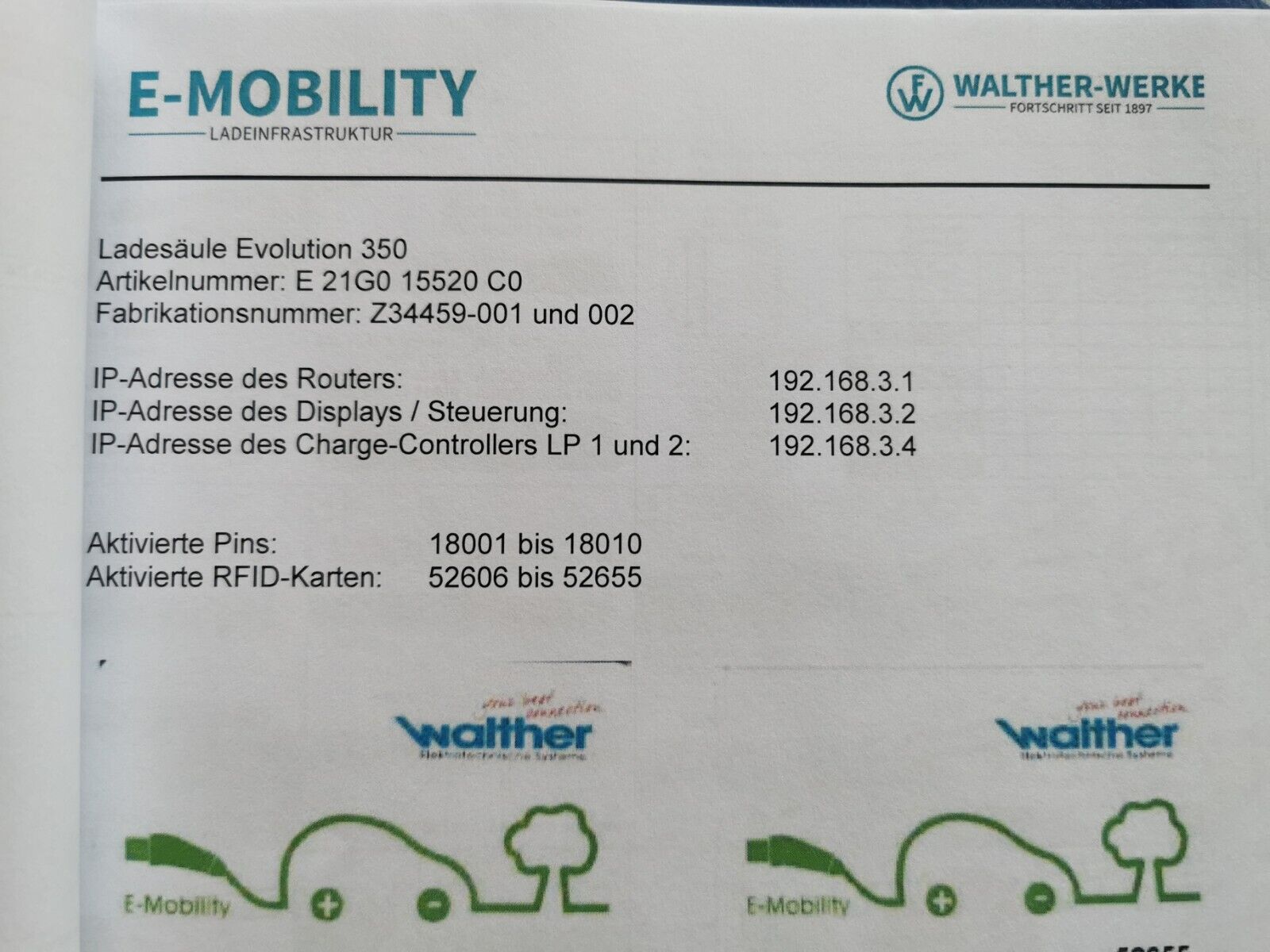 Bosecker Evolution 350 Stromladesäule E21G015520C0 Ladesäule 2x Ladepunkte Typ 2