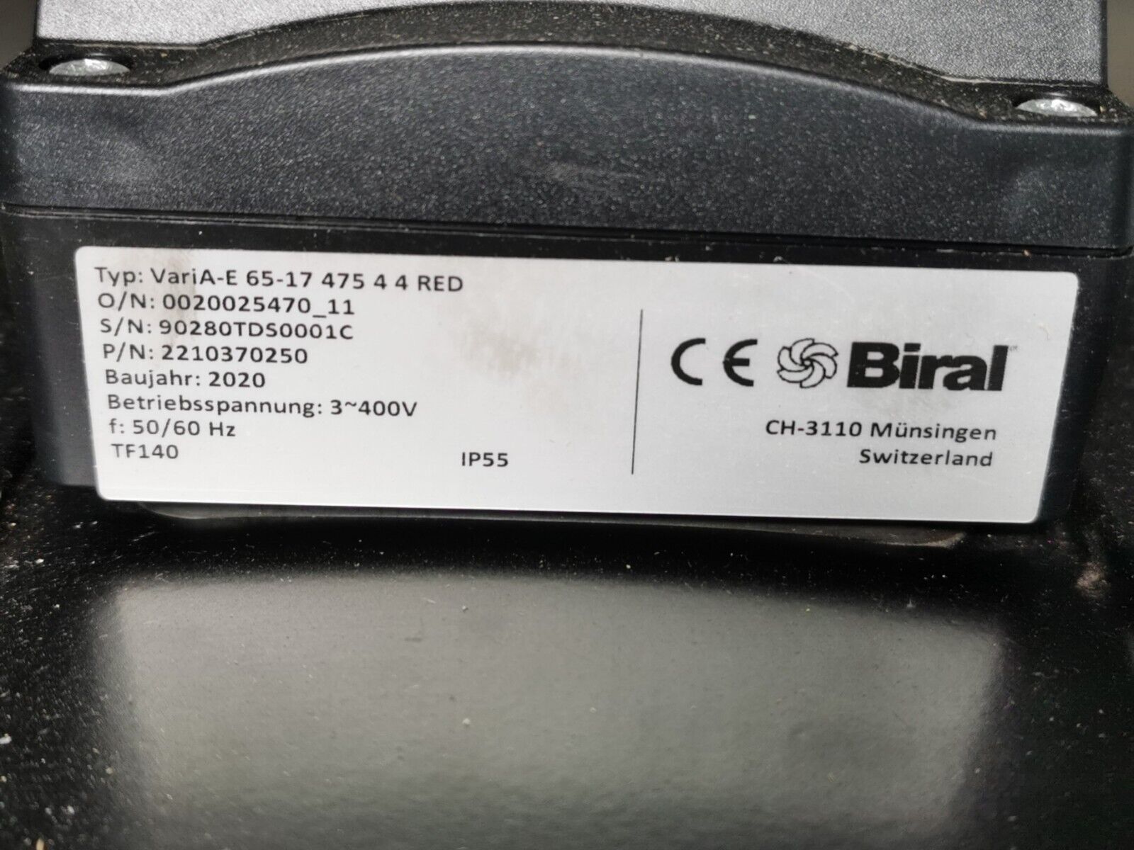 BIRAL VariA-E 65-17 475 4 RED Inlinepumpe 4kW