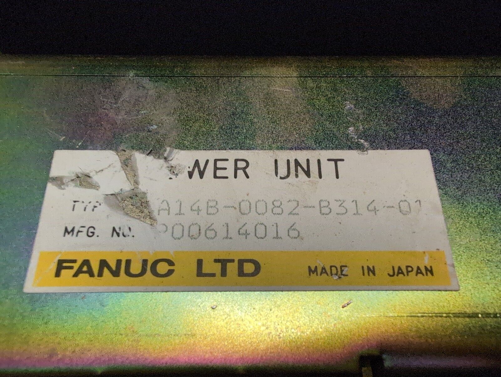 Fanuc LTD A14B-0082-B314-01 P00614016