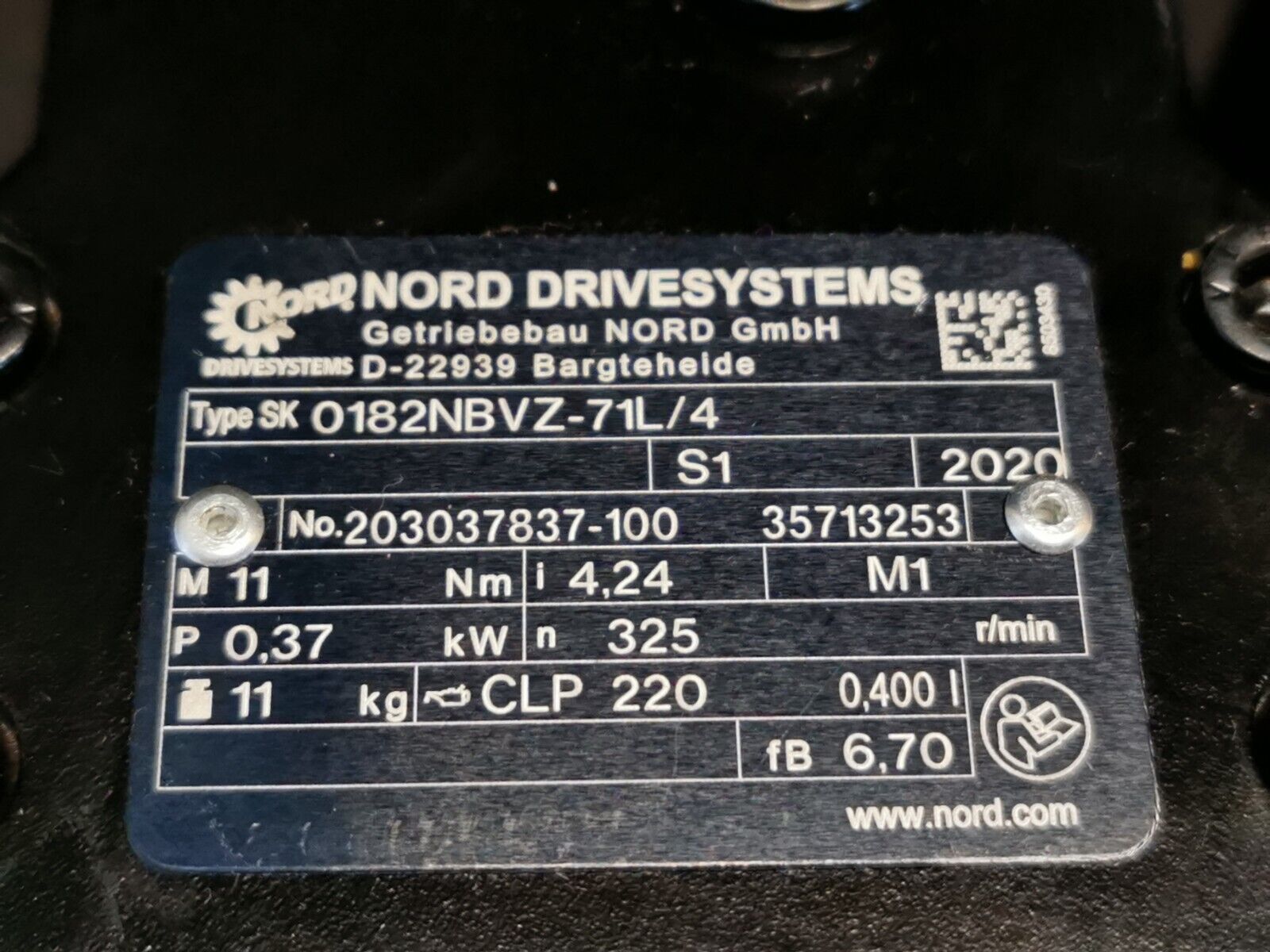 Nord 0182NBVZ-71L/4 Getriebemotor