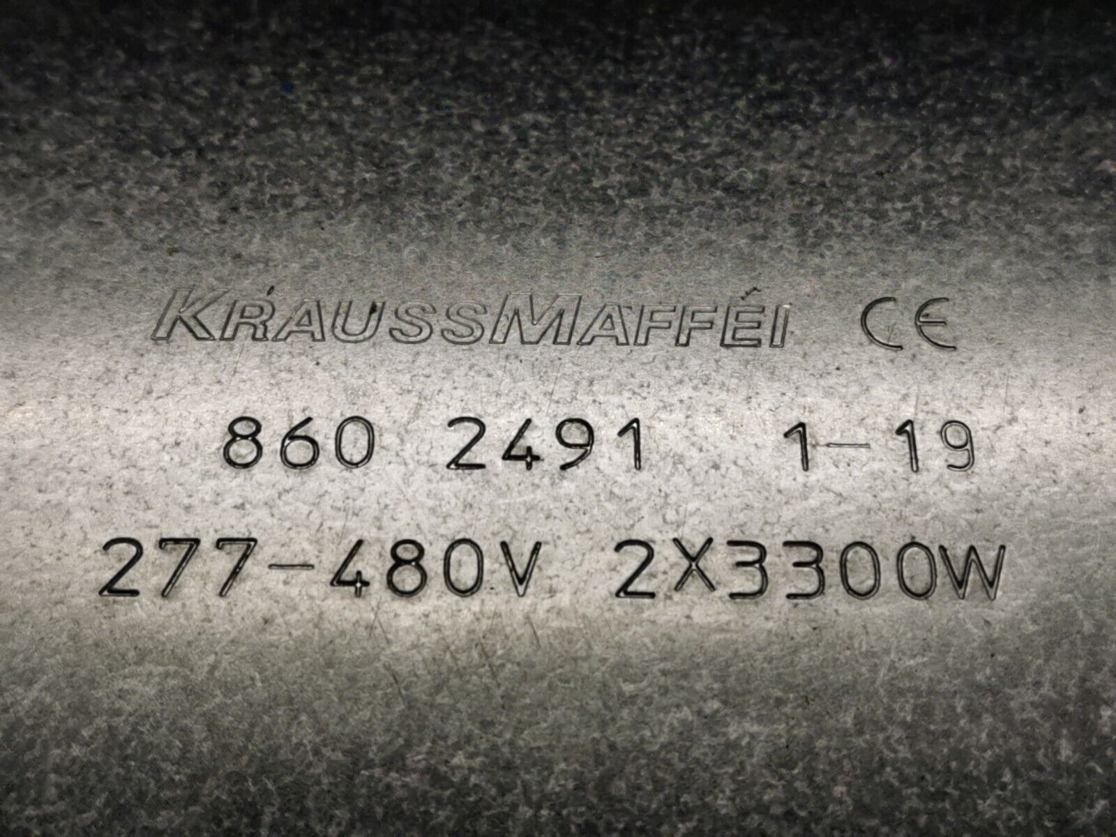 Krauss Maffei Heizmanschette Zylinderheizung 860 2491 1-19 2x3300W