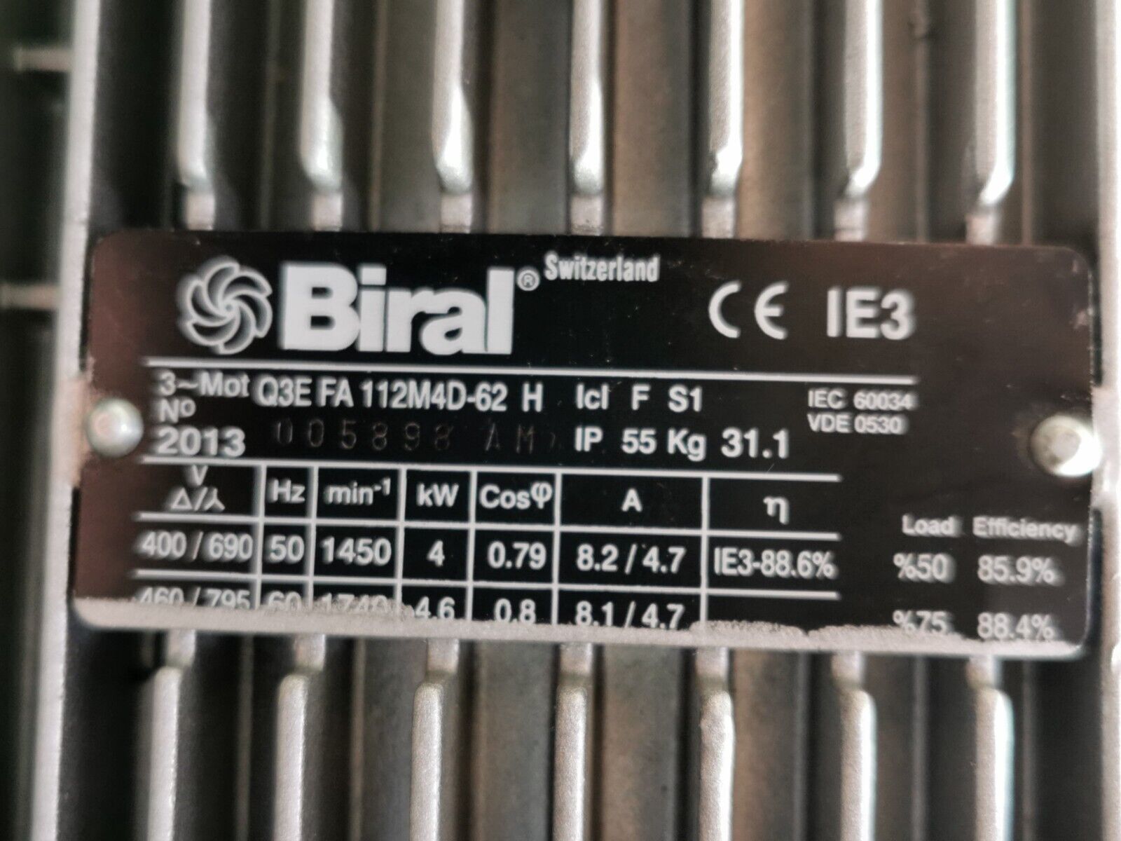 BIRAL VariA-E 65-17 475 4 RED Inlinepumpe 4kW