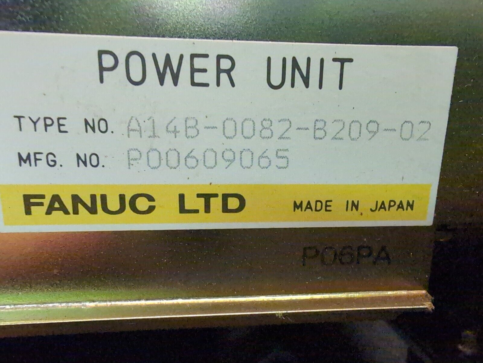 Fanuc LTD A14B-0082-B209-02 Laser Stromversorgung P00609065