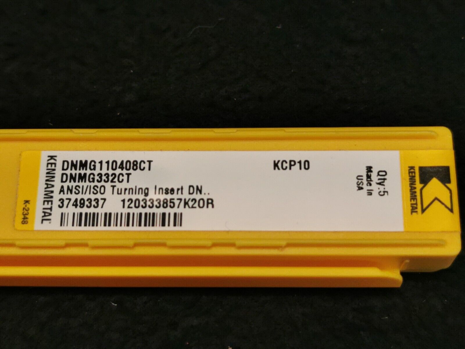 KENNAMETAL DNMG110408CT KCP10 3749337 Wendeschneidplatten zum Drehen