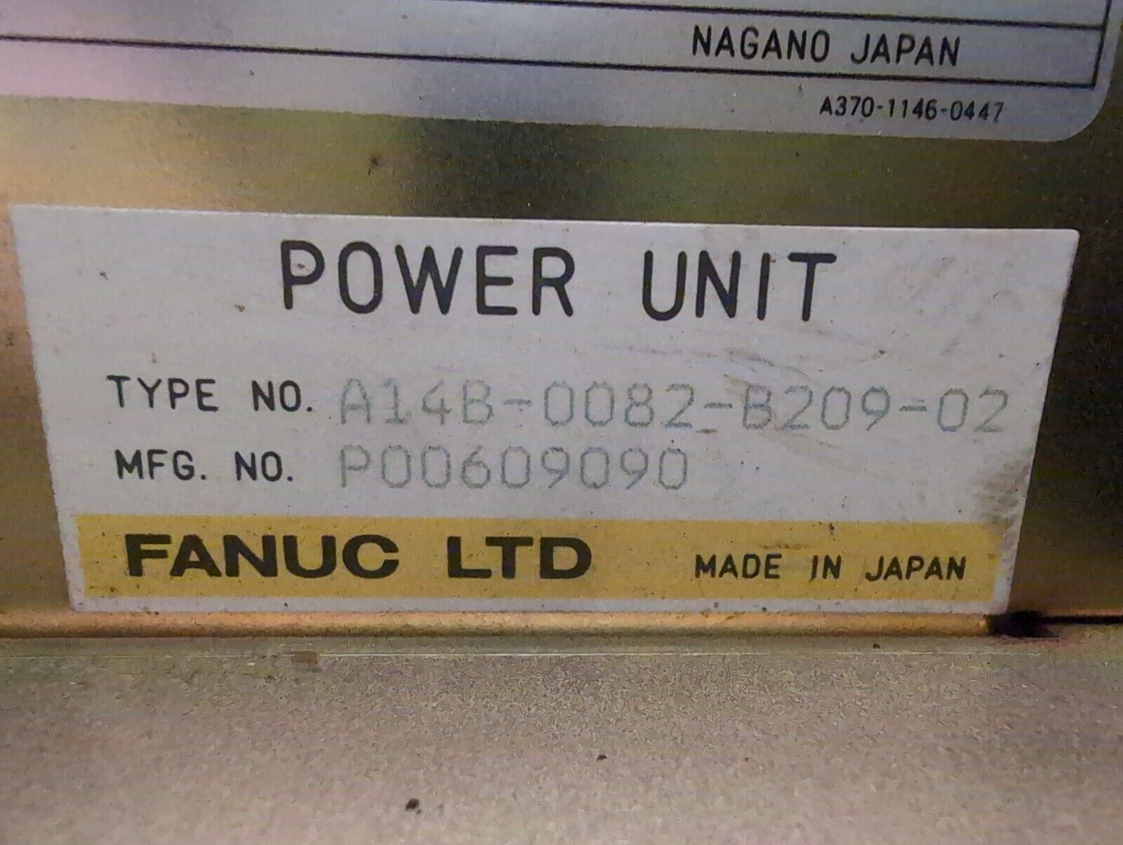 Fanuc LTD A14B-0082-B209-02 Laser Stromversorgung P00609090