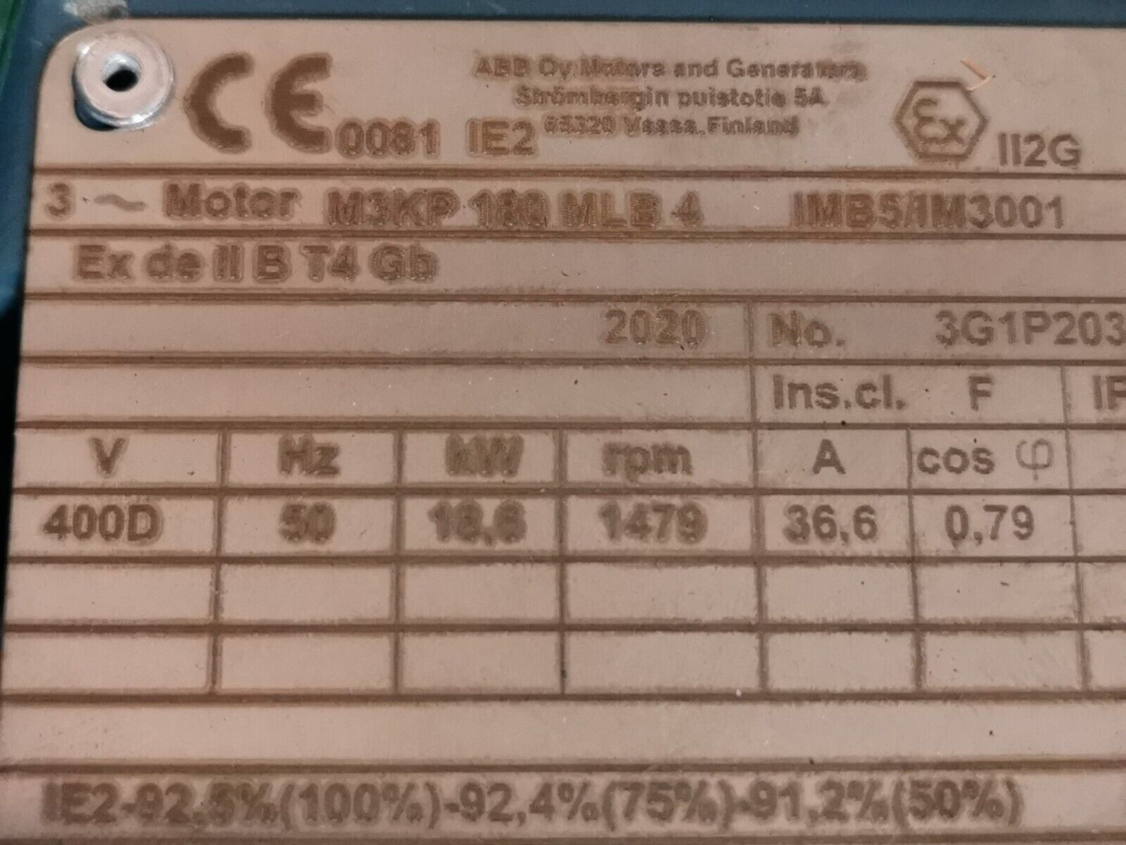 ABB M3KP 180 MLB 4 / 3G1P203700562 22kW
