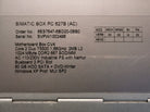 Siemens 6ES7647-6BD20-0BB0 SIMATIC Box PC 627B