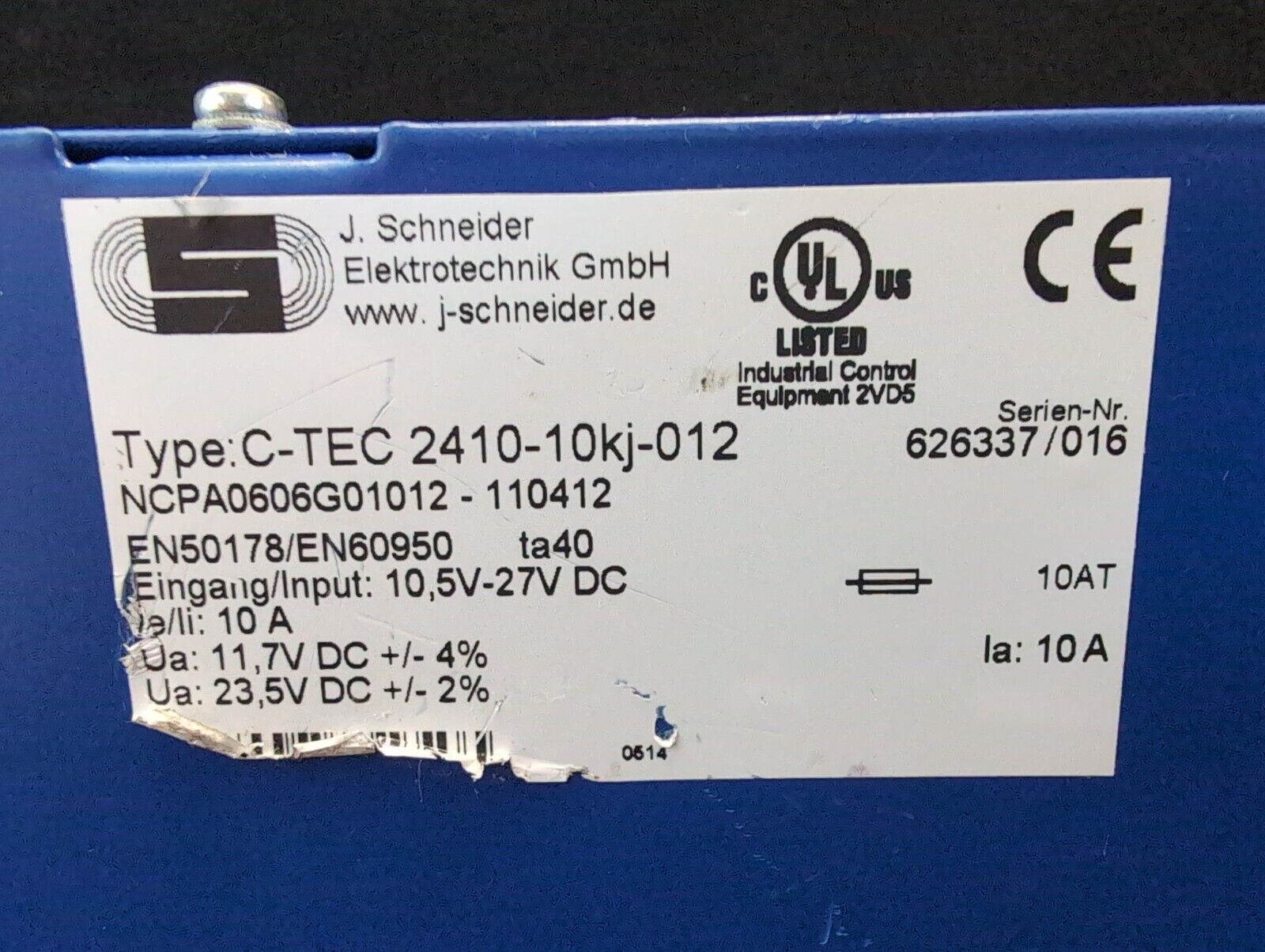 J. Schneider C-TEC 2410-10kj-012