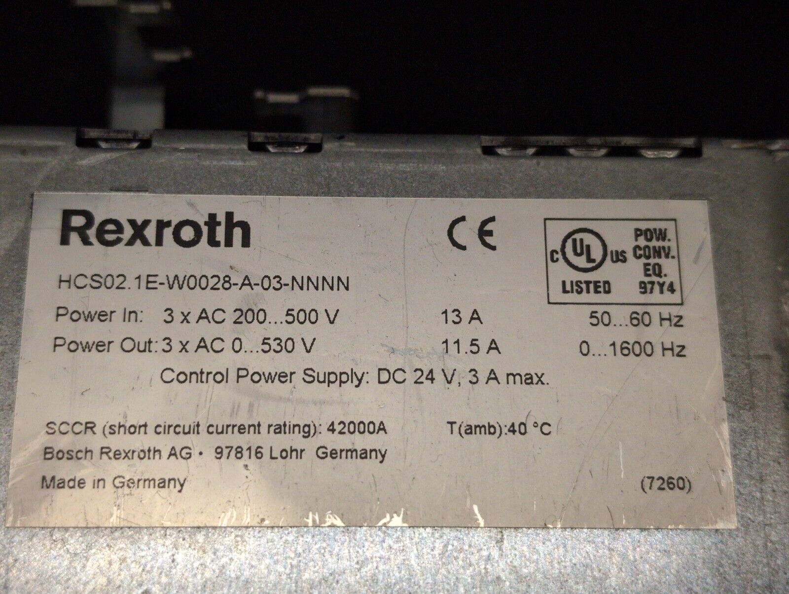 Rexroth HCS02.1E-W0028-A-03-NNNN / CSH01.3C-ET-ENS-NNN-CCD-S2-NN-FW