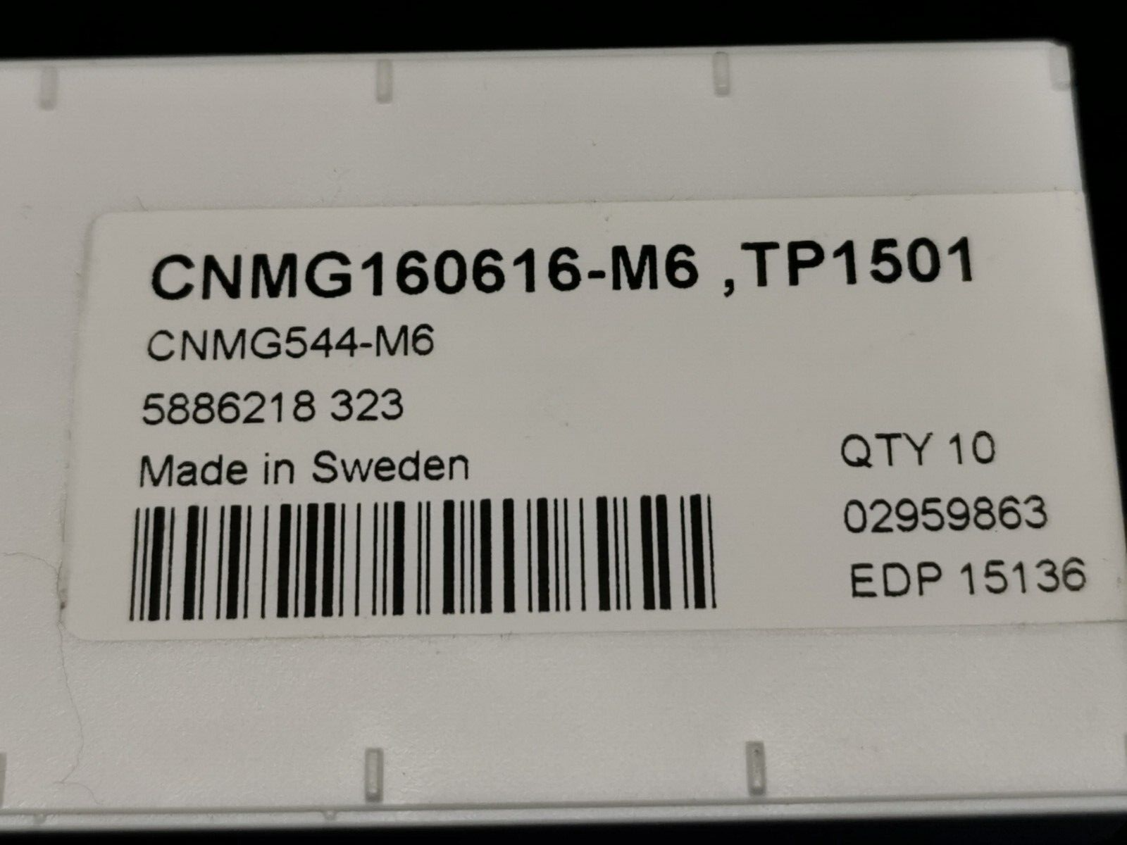 Seco CNMG160616-M6 TP1501 02959863 Wendeschneidplatte zum Drehen
