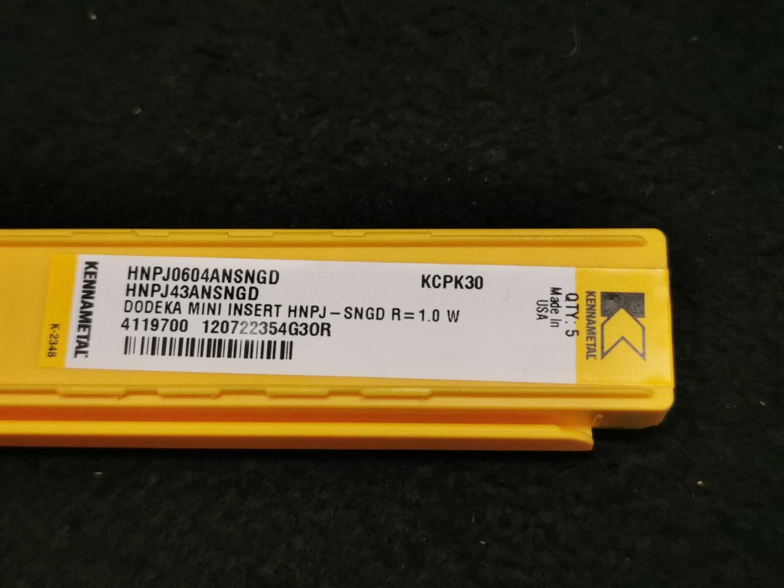 KENNAMETAL HNPJ0604ANSNGD KCPK30 4119700 Wendeschneidplatten zum Drehen