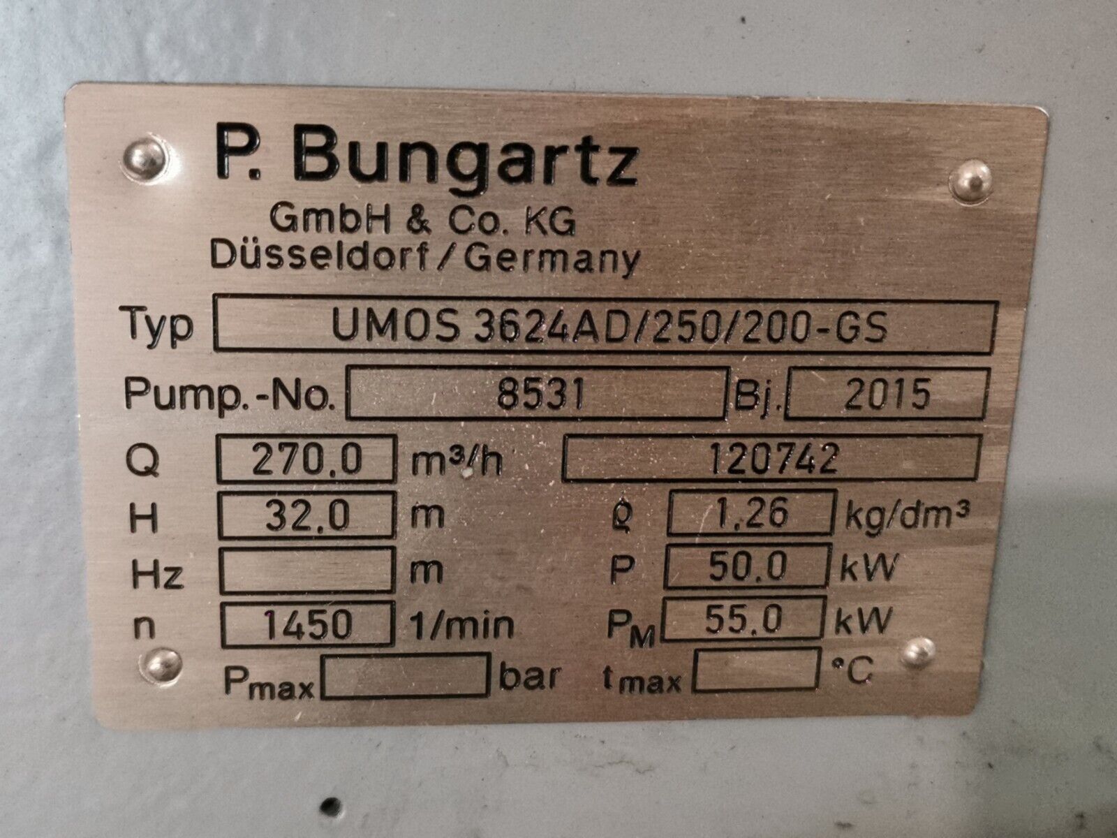 Bungartz UMOS 3624AD/250/200-GS